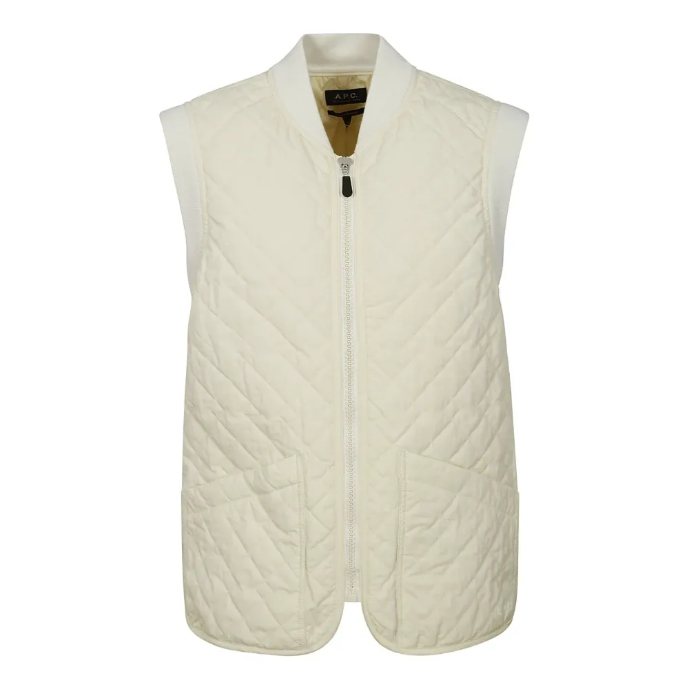 A.p.c. - Jackets > Vests - Beige - A.p.c. - Modalova