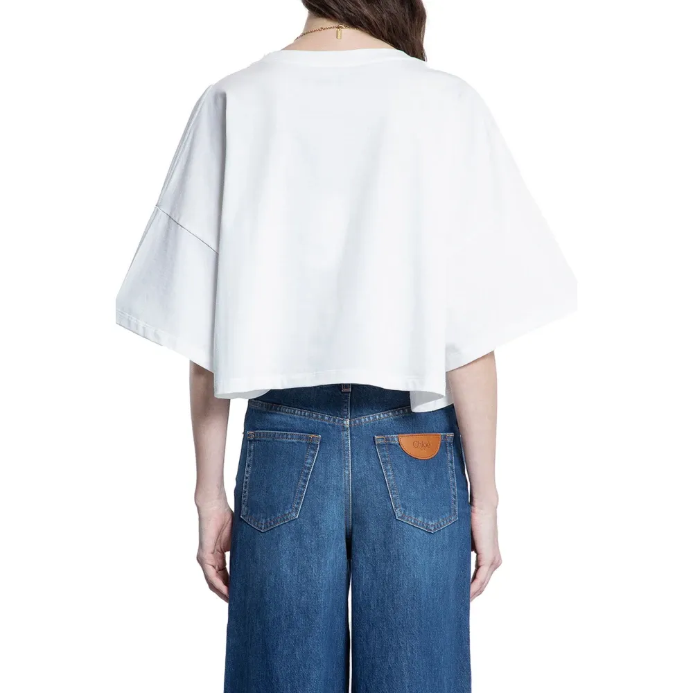 Chloé - Tops > T-Shirts - White - Chloé - Modalova