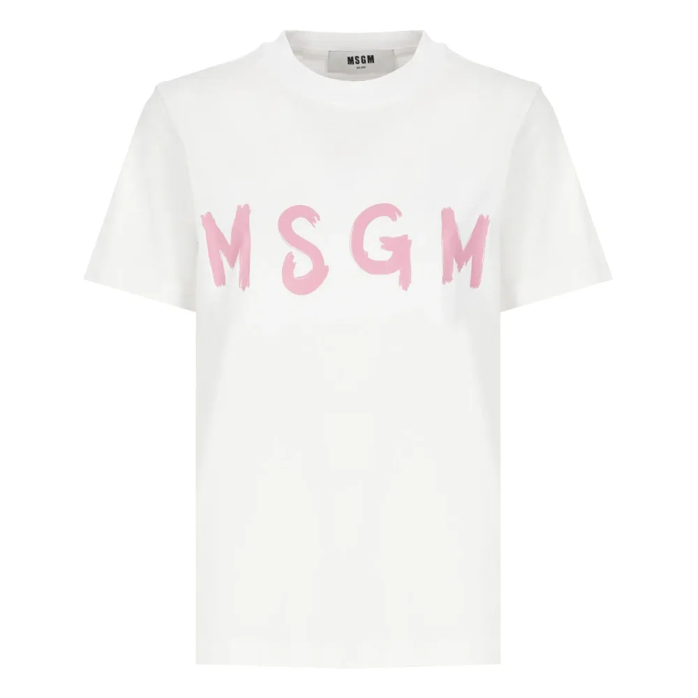 Msgm - Tops > T-Shirts - White - Msgm - Modalova