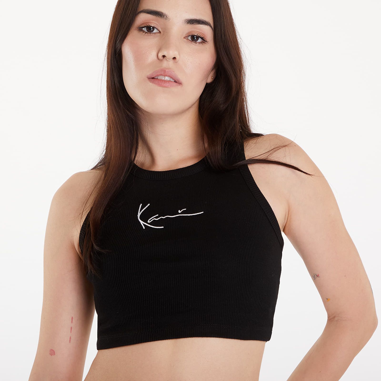 Small Signature Essential Racer Rib Top XS - Karl Kani - Modalova