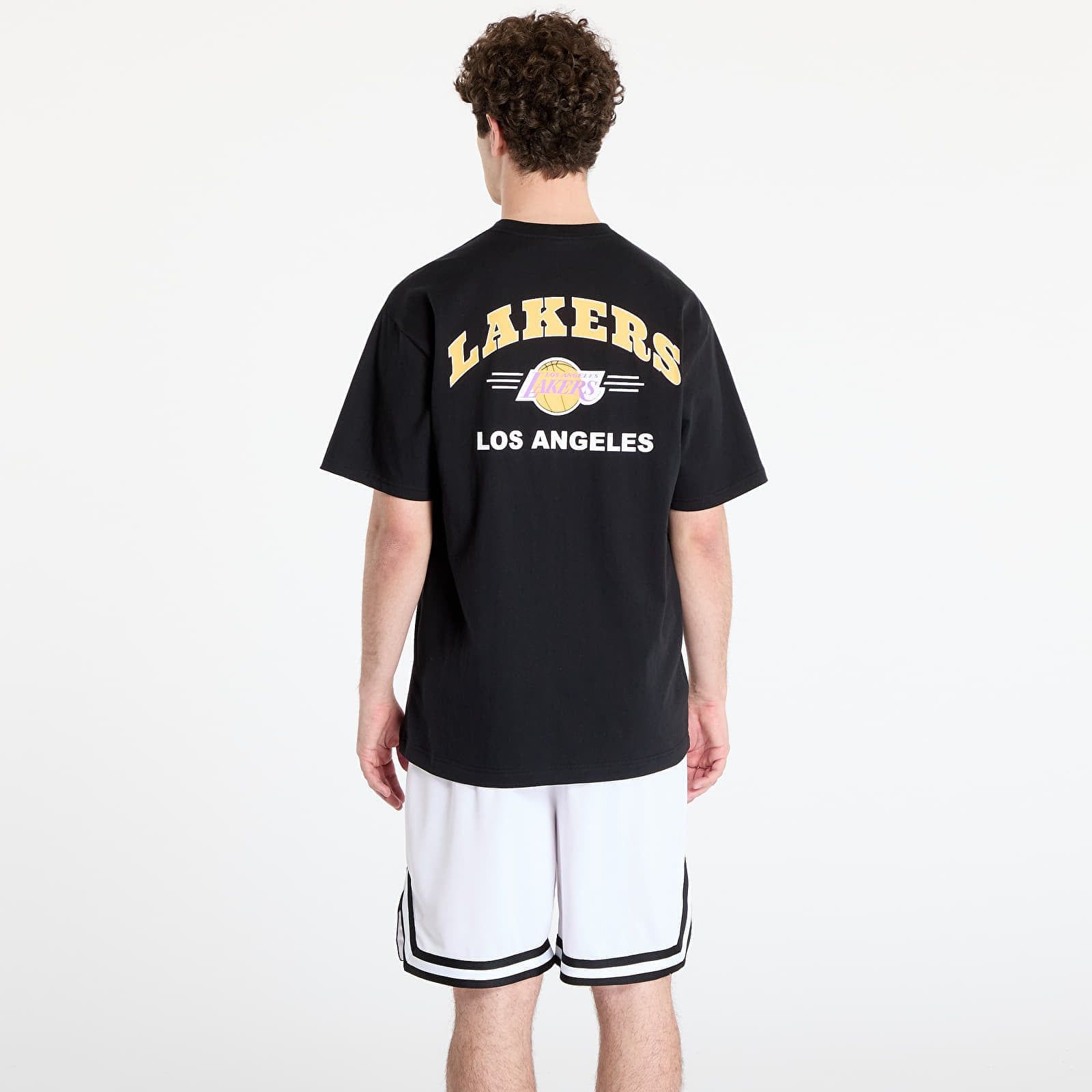 T-shirt NBA Double Hit Ss Pocket Tee Vintage Logo Lakers L - Mitchell & Ness - Modalova