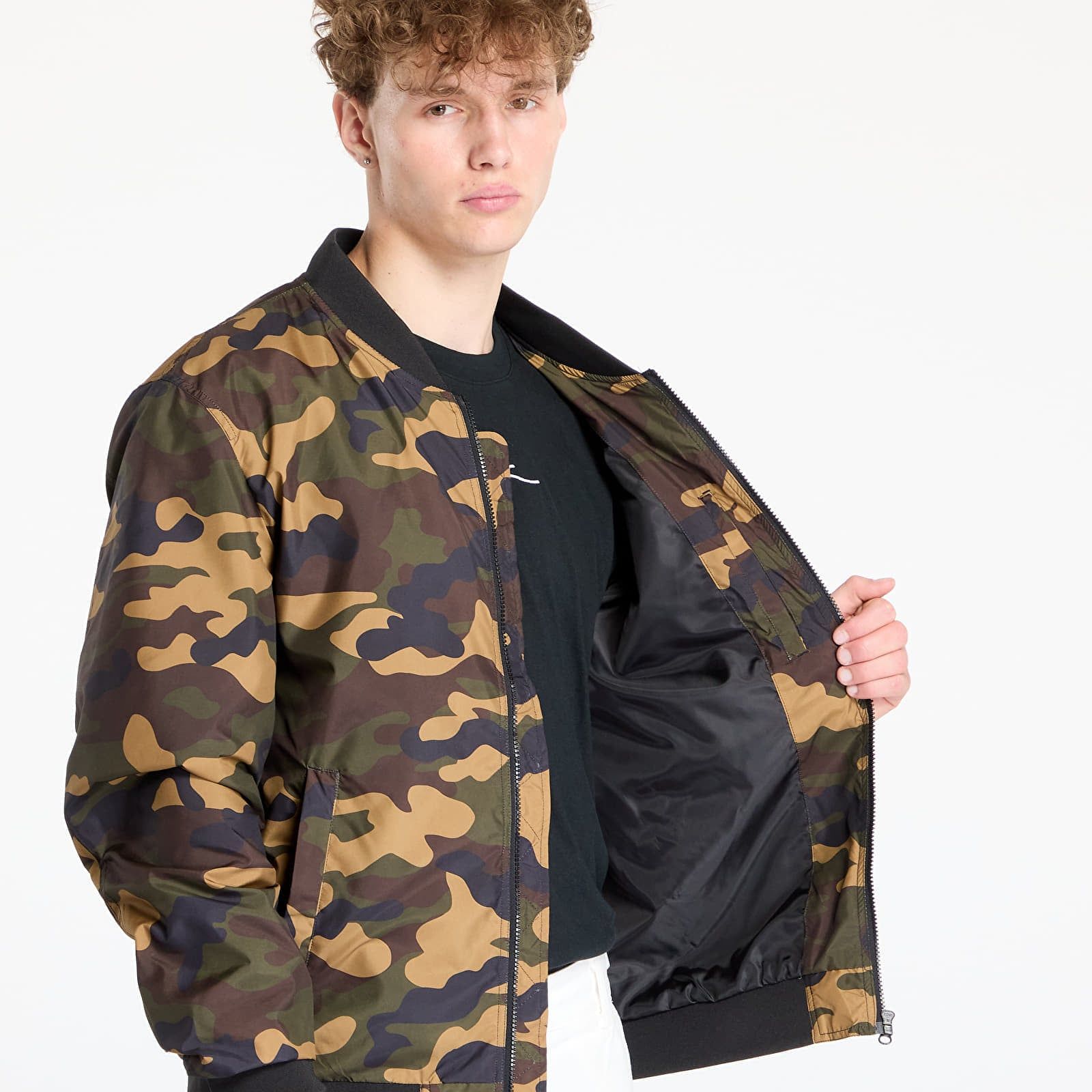 Coupe-vent Light Camo Bomber Jacket M - Urban Classics - Modalova