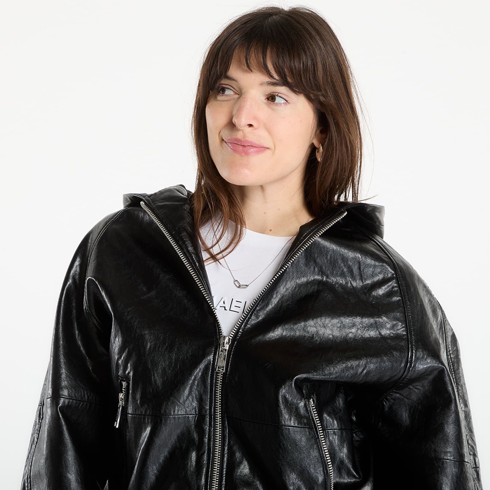 Veste Faux Leather Hoodie XS - Michael Kors - Modalova