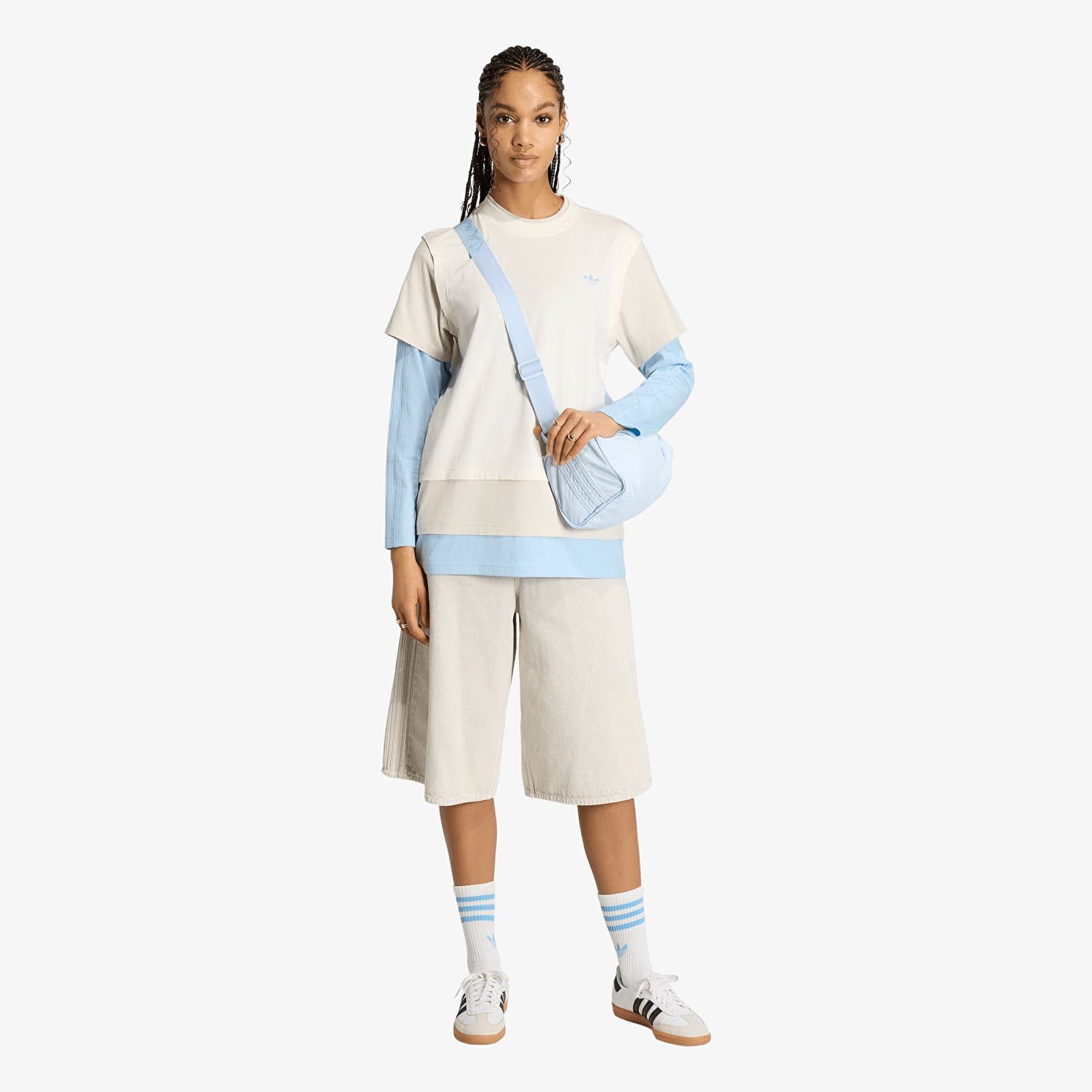 T-shirt adidas Loose Layered Long Sleeve T-Shirt XS - adidas Originals - Modalova
