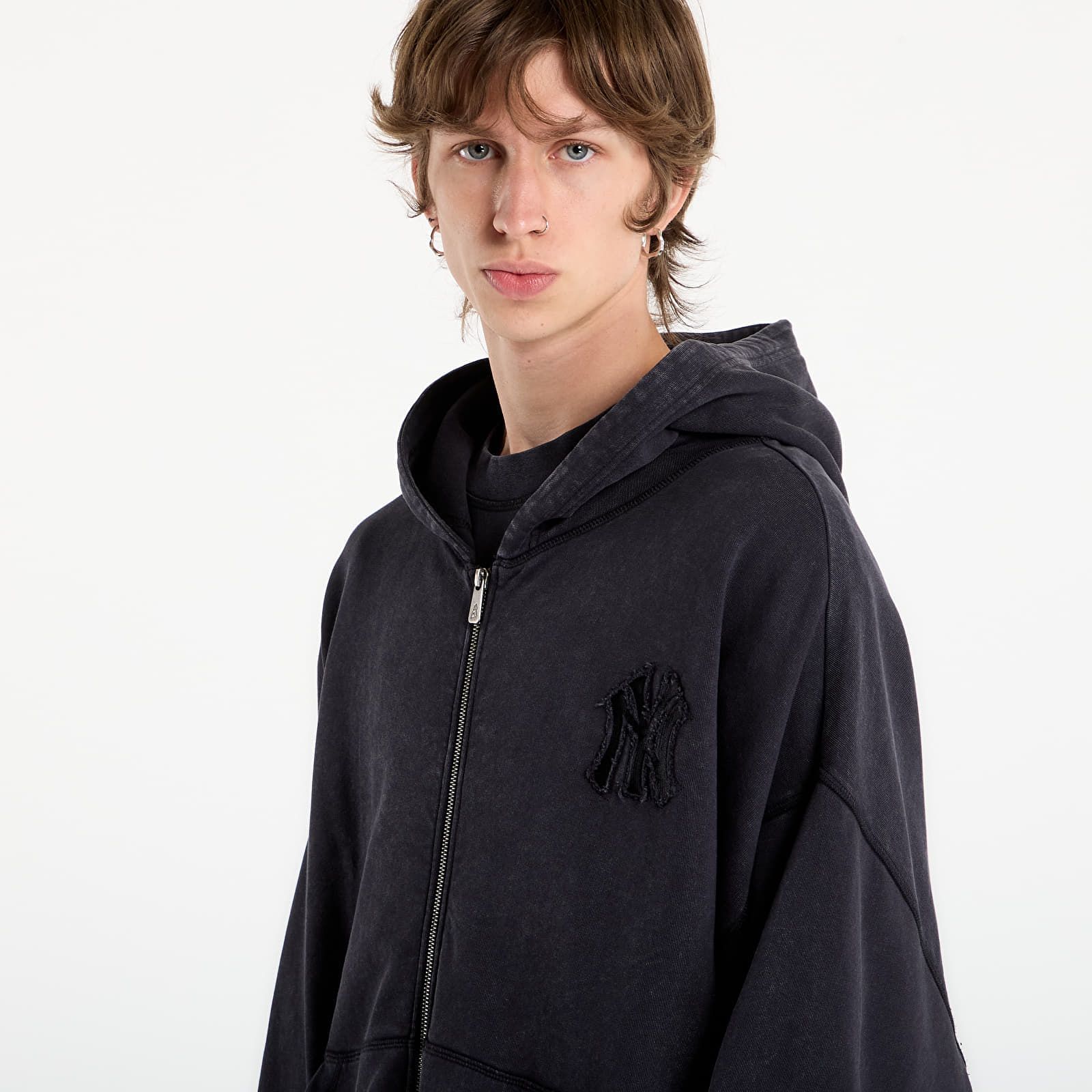 Sweatshirt MLB Washed Fz Hoodie New York Yankees UNISEX XL - New Era - Modalova