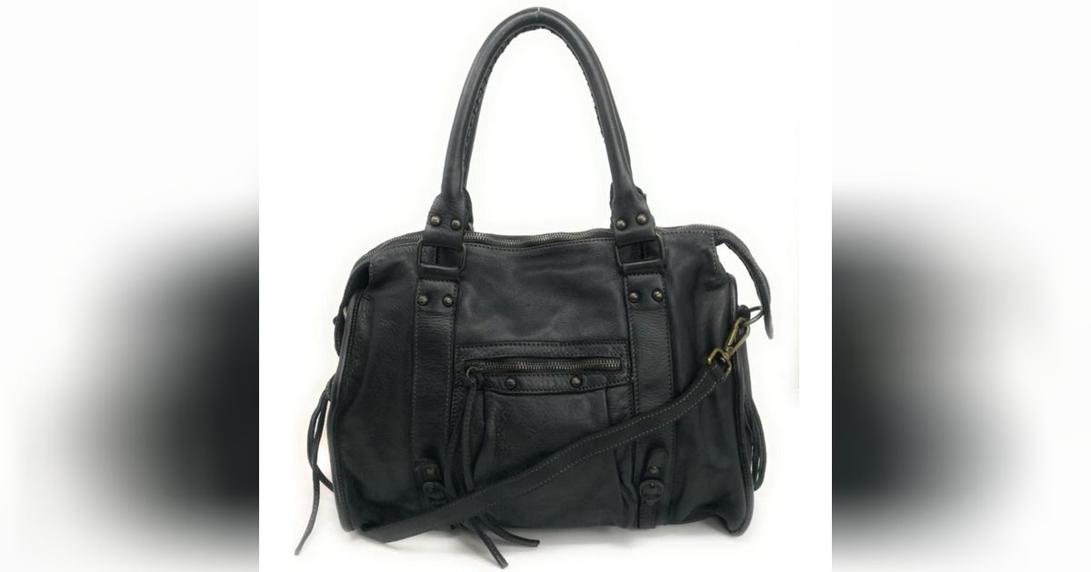 Sac à main en cuir italien MISS STORM | Modalova