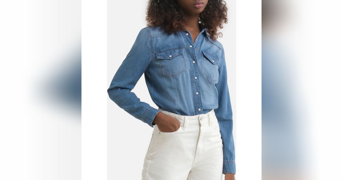 Visiter la boutique OnlyONLY Chemise en jean pour femme Edgy 