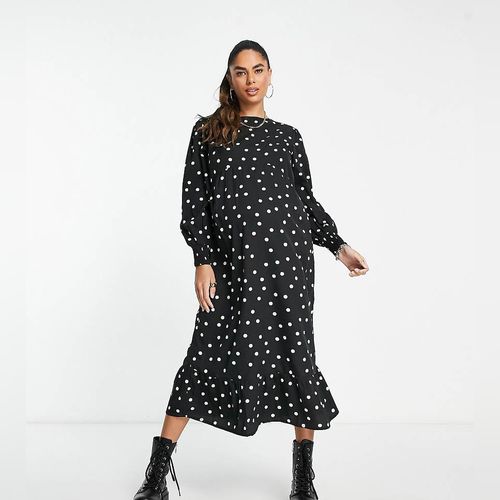 Robe longue 2024 a pois h&m