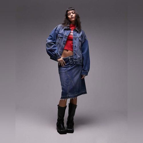 Veste en jean hotsell manche ballon
