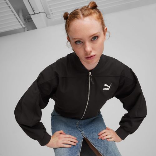 Puma noir shop brillante femme